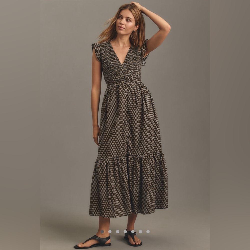 Anthropologie Peregrine Midi Dress